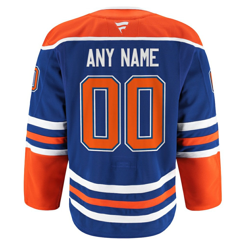 Edmonton Oilers Fanatics Home Authentic Pro Custom Jersey Royal