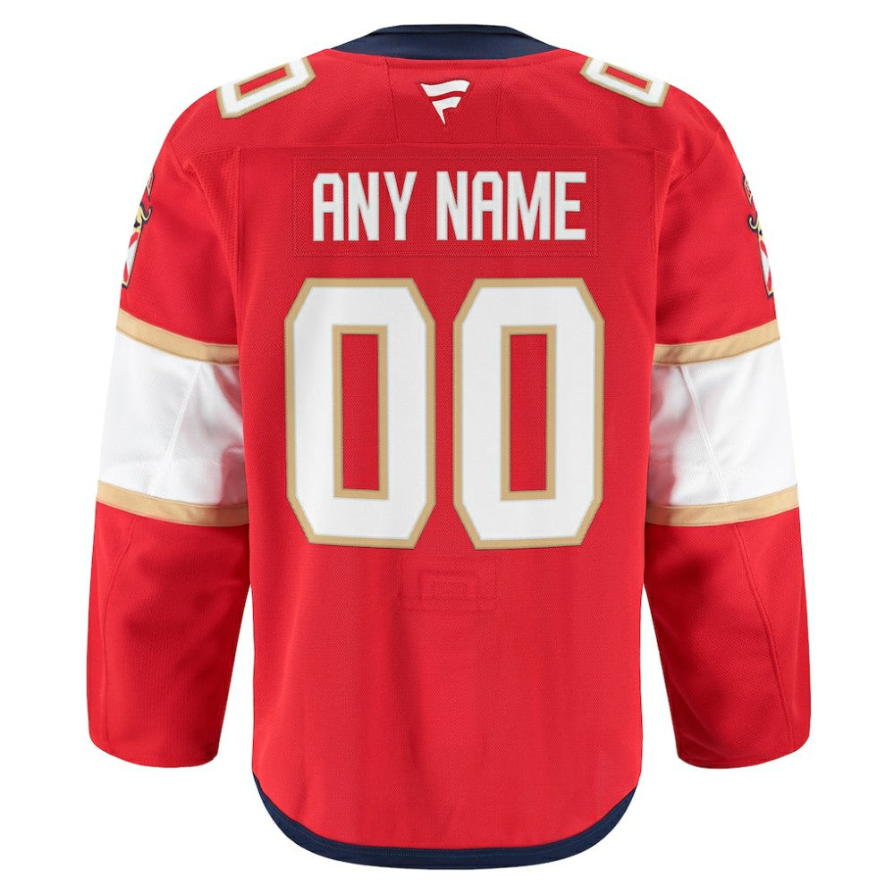 Florida Panthers Fanatics Home Authentic Pro Custom Jersey Red