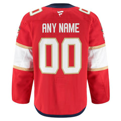 Florida Panthers Fanatics Home Authentic Pro Custom Jersey Red