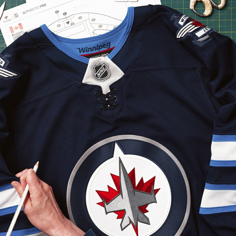 Winnipeg Jets Fanatics Home Authentic Pro Custom Jersey Navy