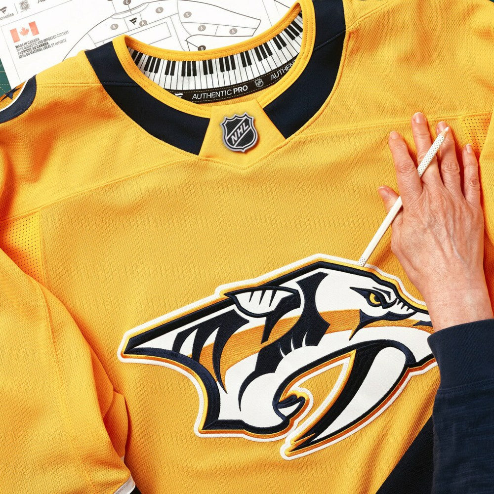 Nashville Predators Fanatics Home Authentic Pro Custom Jersey Gold
