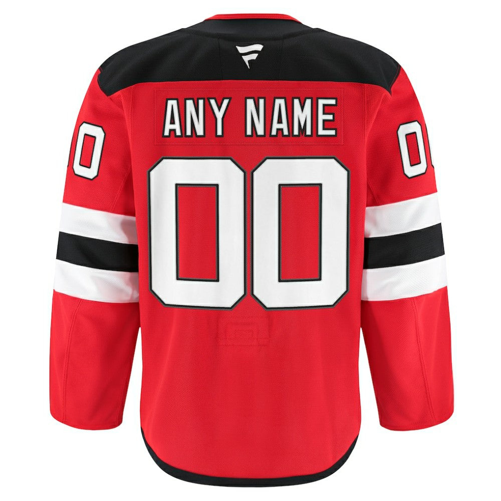 New Jersey Devils Fanatics Home Authentic Pro Custom Jersey Red