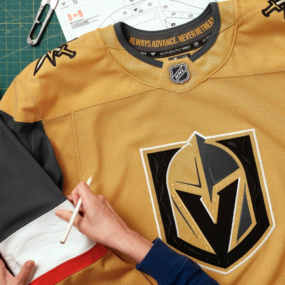 Vegas Golden Knights Fanatics Home Authentic Pro Custom Jersey Gold