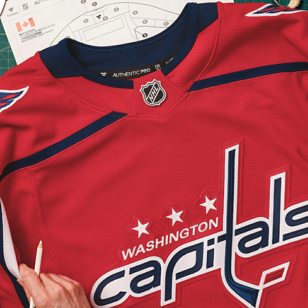Washington Capitals Fanatics Home Authentic Pro Custom Jersey Red