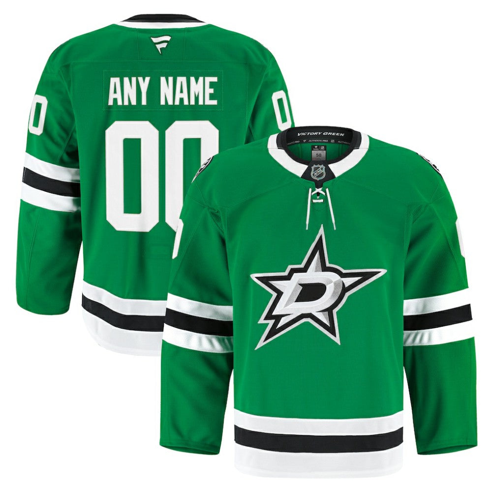 Dallas Stars Fanatics Home Authentic Pro Custom Jersey Kelly Green