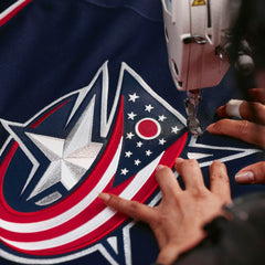Columbus Blue Jackets Fanatics Home Authentic Pro Custom Jersey Navy