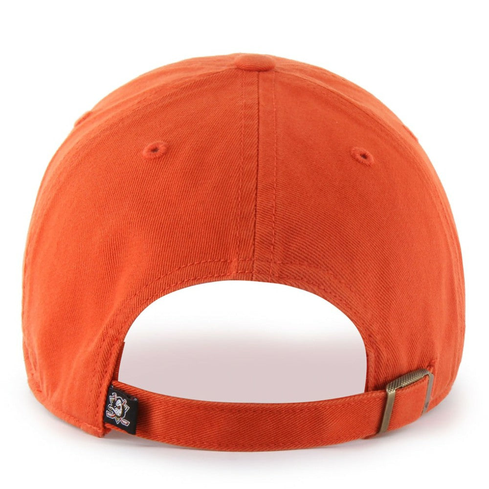 Anaheim Ducks '47 Core Logo Clean Up Adjustable Hat Orange