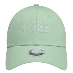 AC Milan New Era Women's Script 9FORTY Adjustable Hat - Light Green | New Era discount