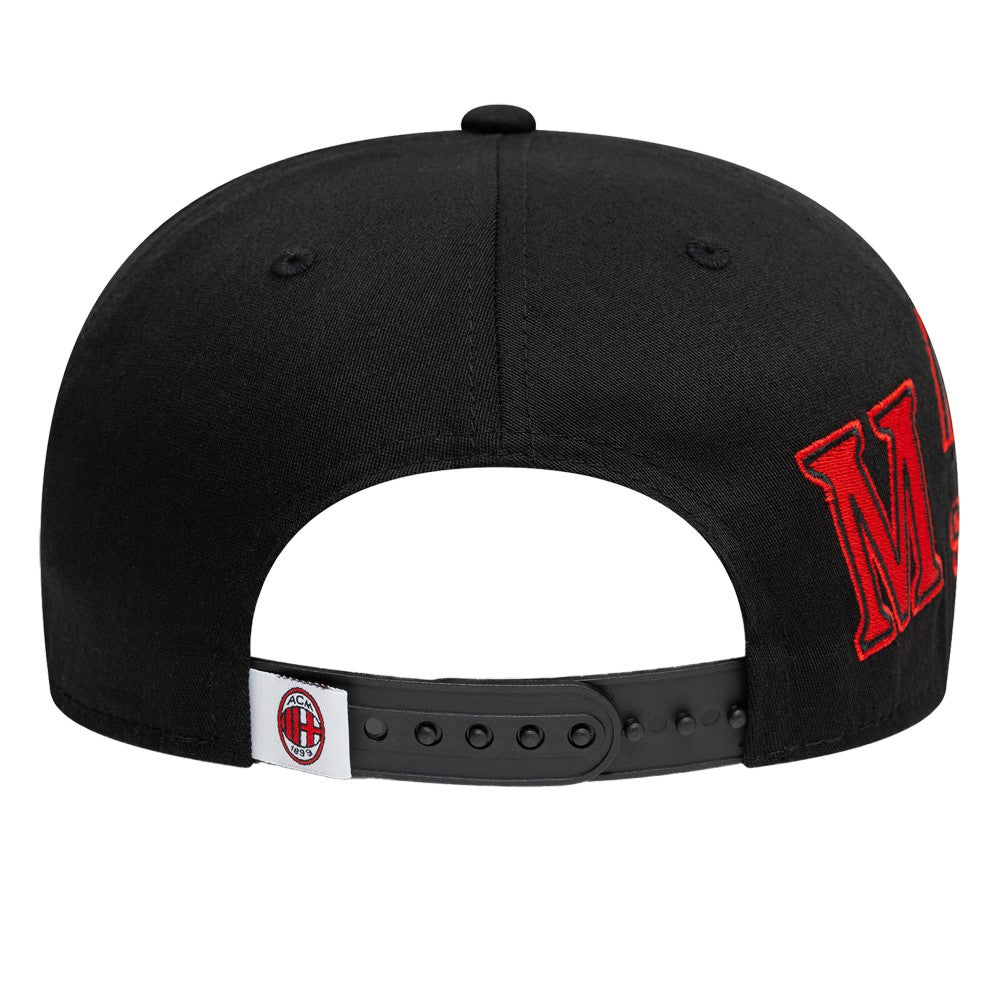AC Milan New Era 9FIFTY Stretch-Snap Adjustable Hat - Black/Denim | New Era for sale