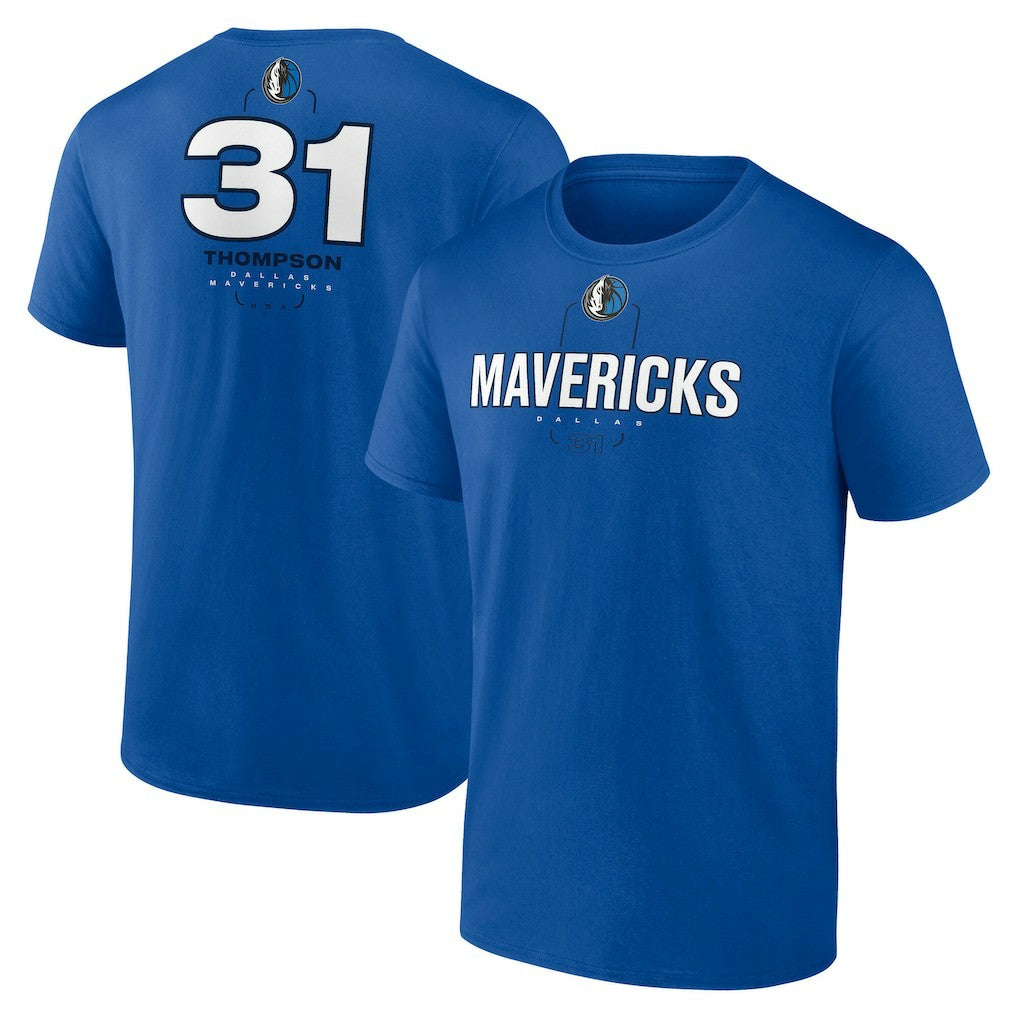 Klay Thompson Dallas Mavericks Behind The Back Name & Number T-Shirt - Blue for sale