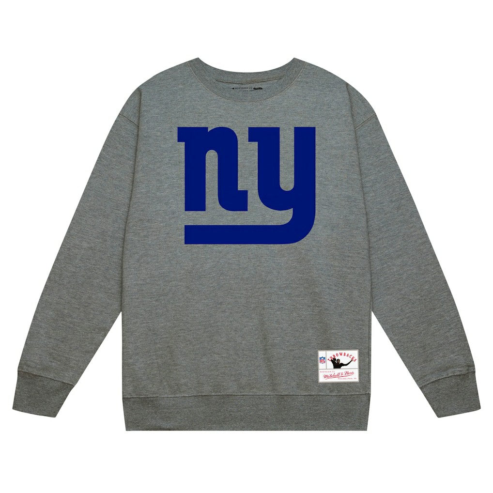 New York Giants Basic Fleece Pullover Sweatshirt - Heather Gray discount