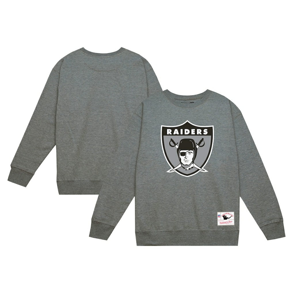 Las Vegas Raiders Basic Fleece Pullover Sweatshirt - Heather Gray outlet