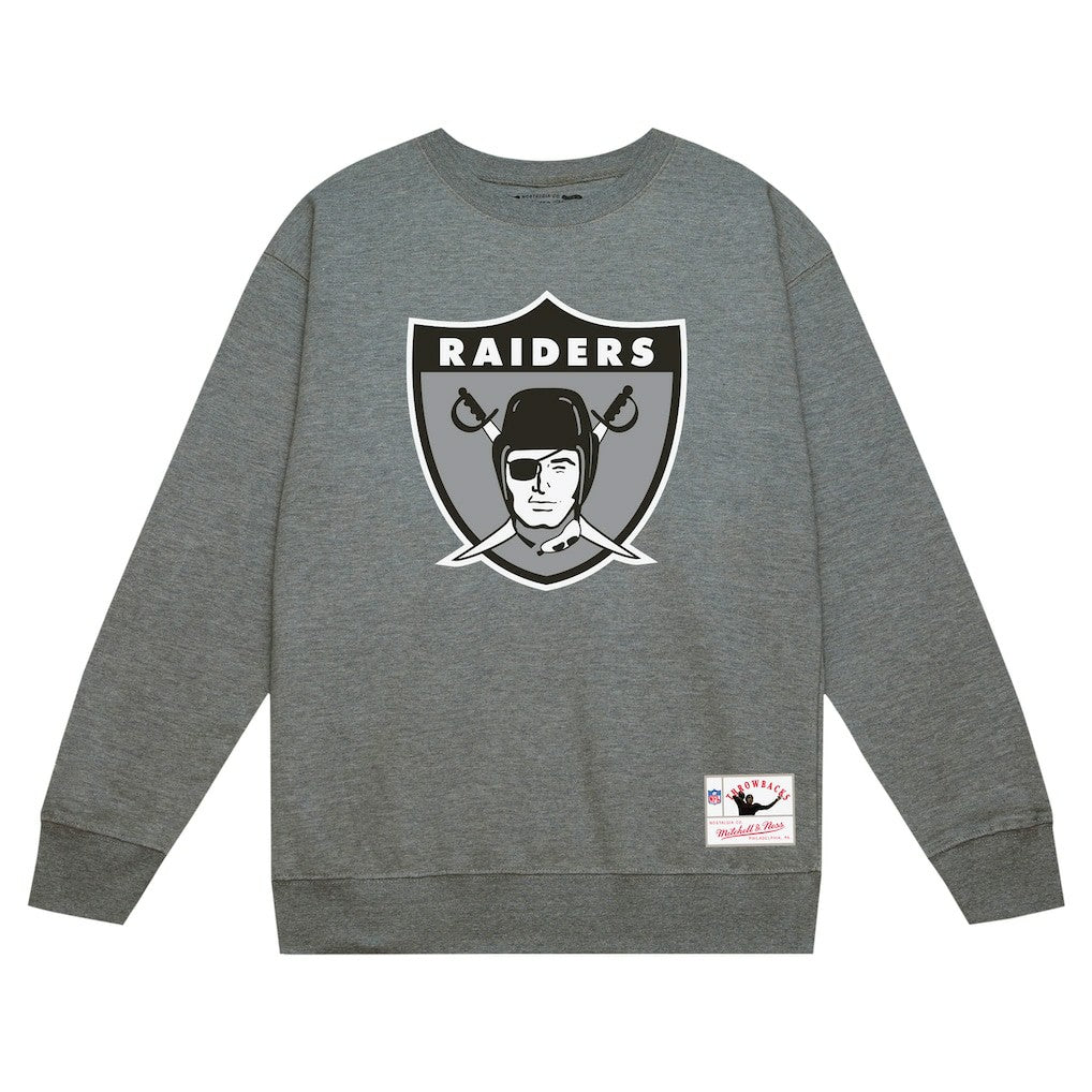 Las Vegas Raiders Basic Fleece Pullover Sweatshirt - Heather Gray outlet