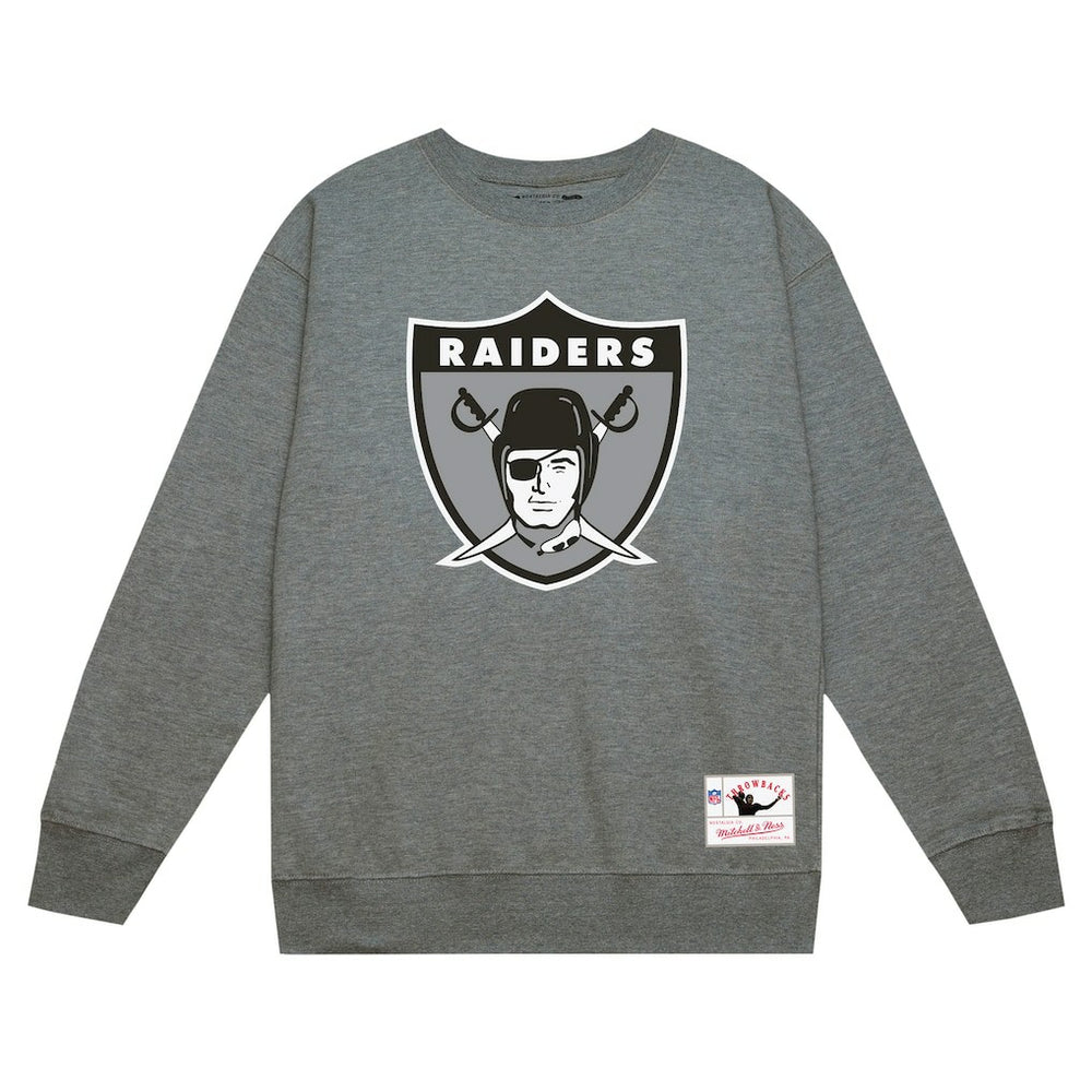 Las Vegas Raiders Basic Fleece Pullover Sweatshirt - Heather Gray outlet