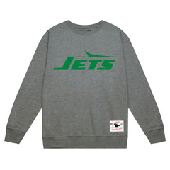 New York Jets Basic Fleece Pullover Sweatshirt - Heather Gray on sale