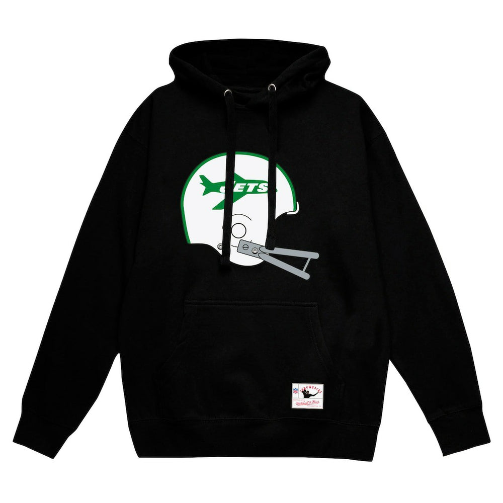 New York Jets Helmet Logo Vintage Pullover Hoodie - Black online