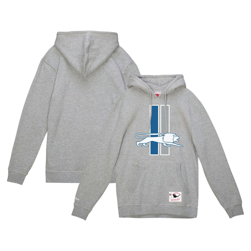 Detroit Lions Vintage Pullover Hoodie - Heather Gray cheap