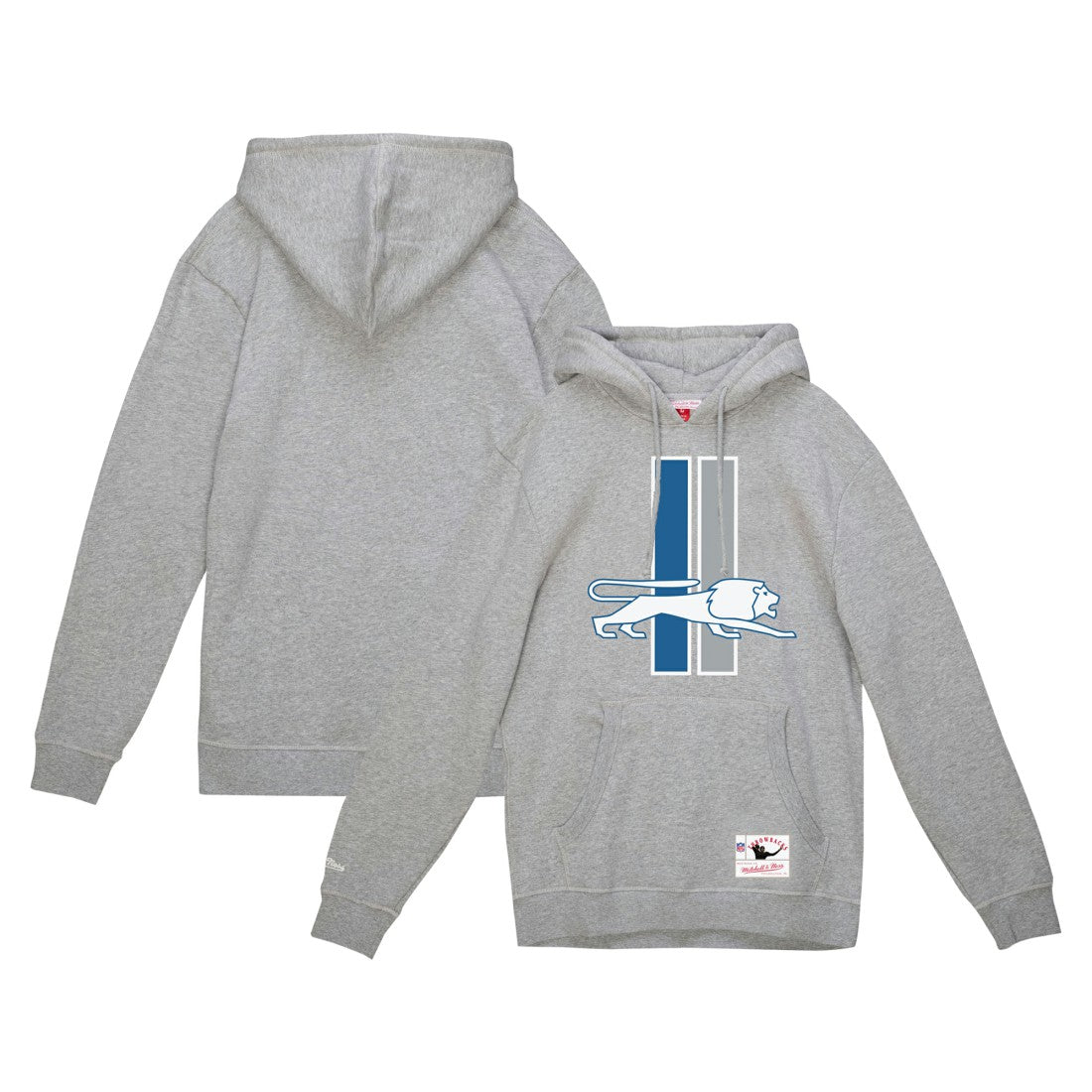 Detroit Lions Vintage Pullover Hoodie - Heather Gray cheap