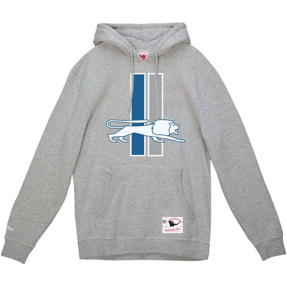 Detroit Lions Vintage Pullover Hoodie - Heather Gray cheap