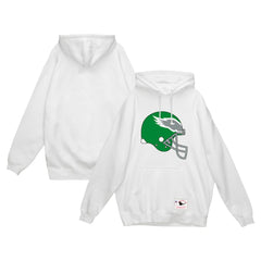 Philadelphia Eagles Helmet Logo Vintage Pullover Hoodie - White sale