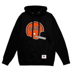 Cincinnati Bengals Helmet Logo Vintage Pullover Hoodie - Black sale