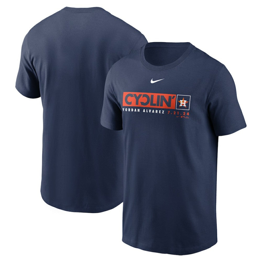 Yordan Alvarez Houston Astros Hit For The Cycle T-Shirt - Navy | Nike