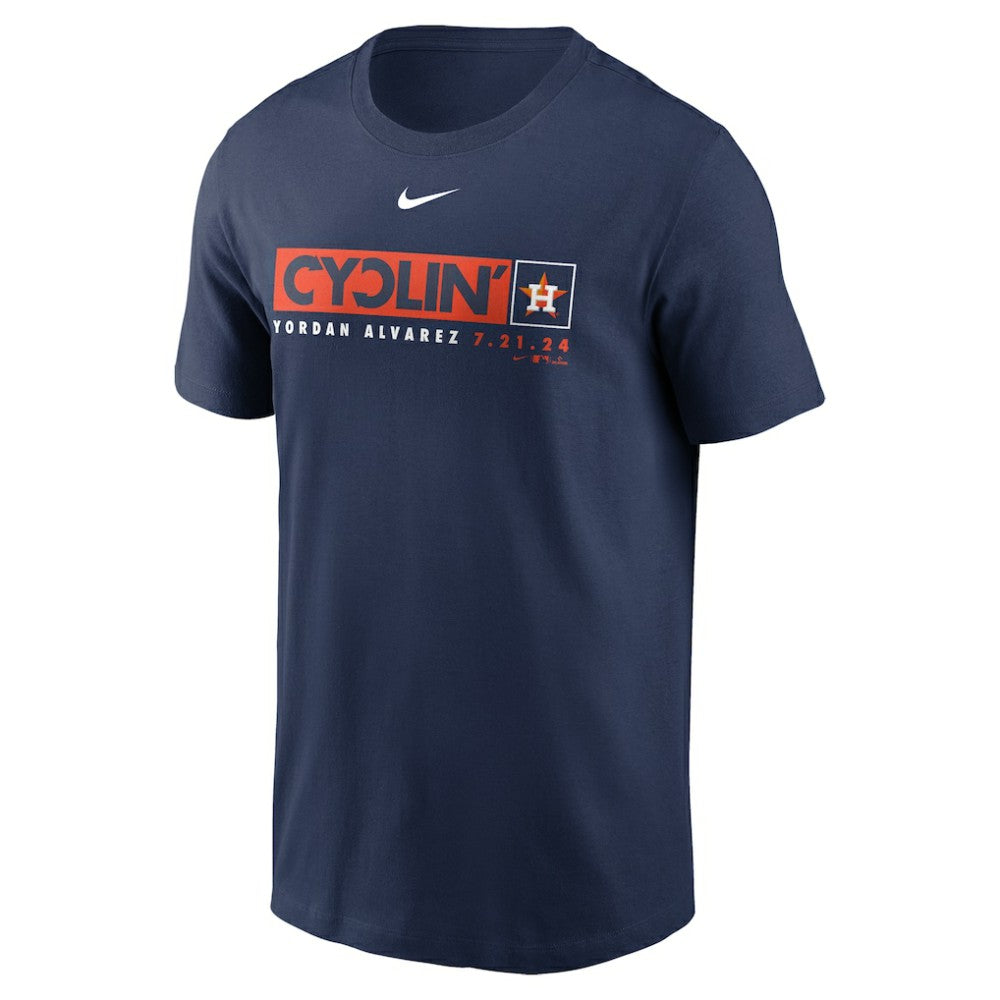 Yordan Alvarez Houston Astros Hit For The Cycle T-Shirt - Navy | Nike