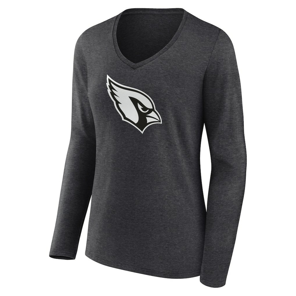 Arizona Cardinals Women's Personalized Name & Number Monochrome V-neck T-Shirt - Charcoal outlet