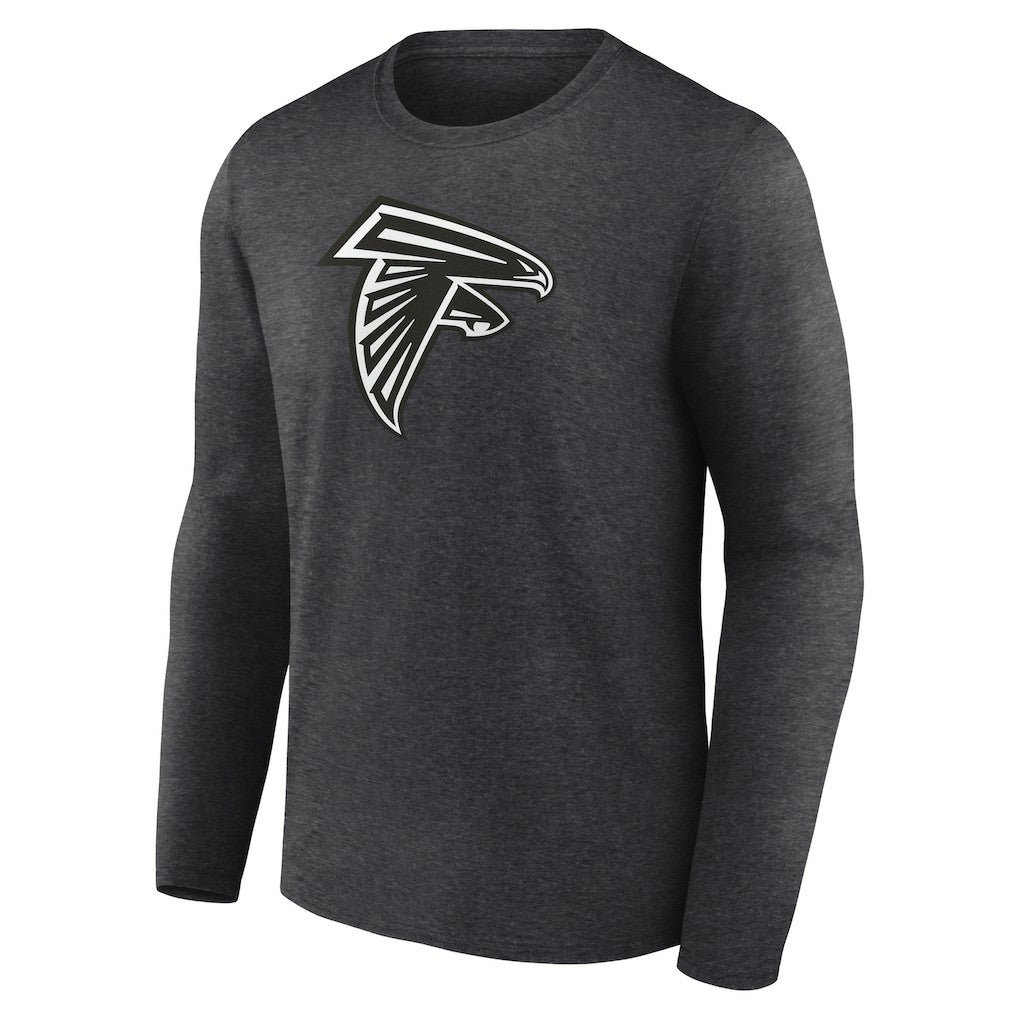 Atlanta Falcons Personalized Name & Number Monochrome Long Sleeve T-Shirt - Charcoal cheap