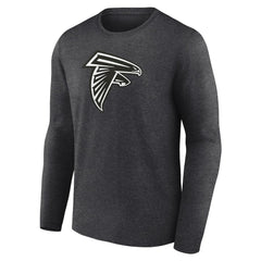 Atlanta Falcons Personalized Name & Number Monochrome Long Sleeve T-Shirt - Charcoal cheap