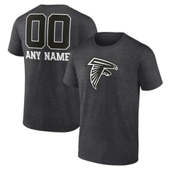 Atlanta Falcons Personalized Name & Number Monochrome T-Shirt - Charcoal discount