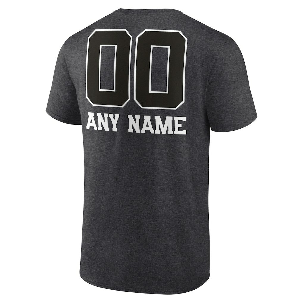 Atlanta Falcons Personalized Name & Number Monochrome T-Shirt - Charcoal discount