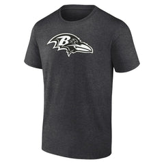 Baltimore Ravens Personalized Name & Number Monochrome T-Shirt - Charcoal discount