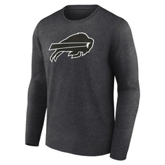 Buffalo Bills Personalized Name & Number Monochrome Long Sleeve T-Shirt - Charcoal sale