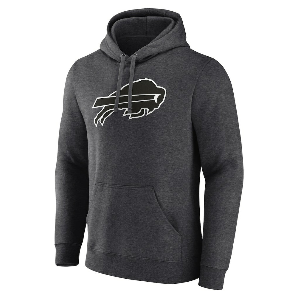 Buffalo Bills Personalized Name & Number Monochrome Pullover Hoodie - Charcoal cheap
