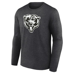 Chicago Bears Personalized Name & Number Monochrome Long Sleeve T-Shirt - Charcoal sale