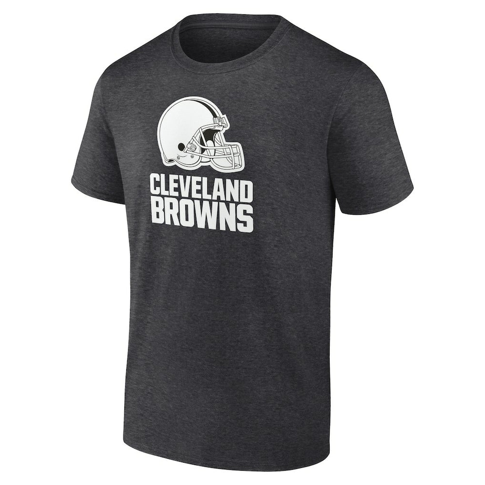 Cleveland Browns Personalized Name & Number Monochrome T-Shirt - Charcoal for sale