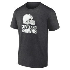 Cleveland Browns Personalized Name & Number Monochrome T-Shirt - Charcoal for sale
