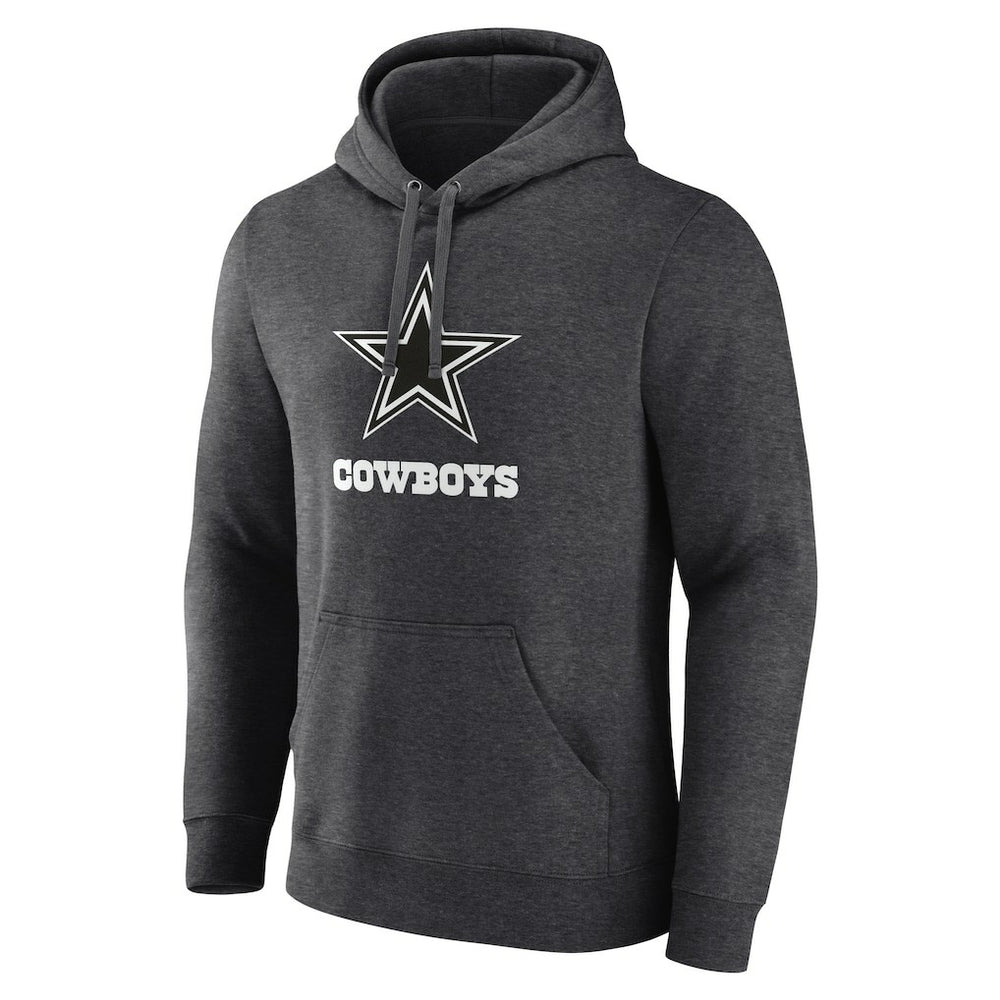 Dallas Cowboys Personalized Name & Number Monochrome Pullover Hoodie - Charcoal on sale