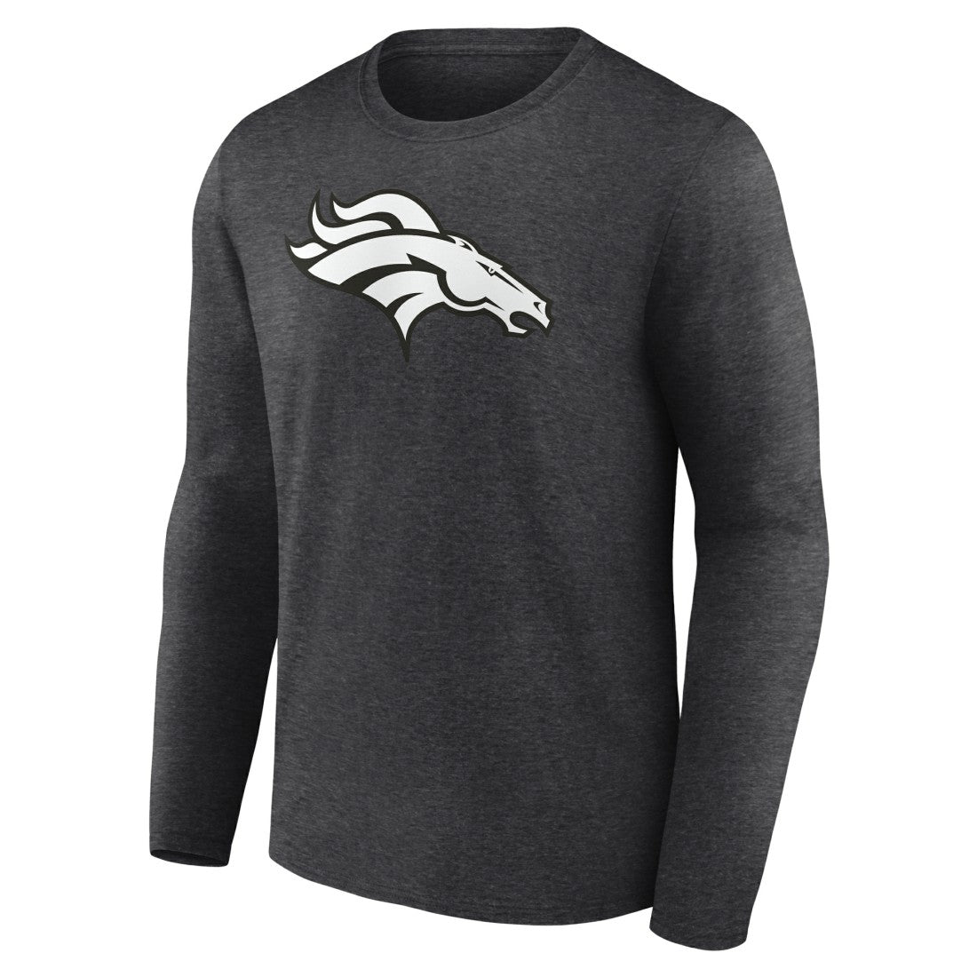 Denver Broncos Personalized Name & Number Monochrome Long Sleeve T-Shirt - Charcoal outlet