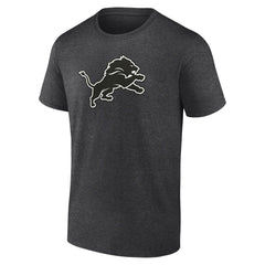 Detroit Lions Personalized Name & Number Monochrome T-Shirt - Charcoal online