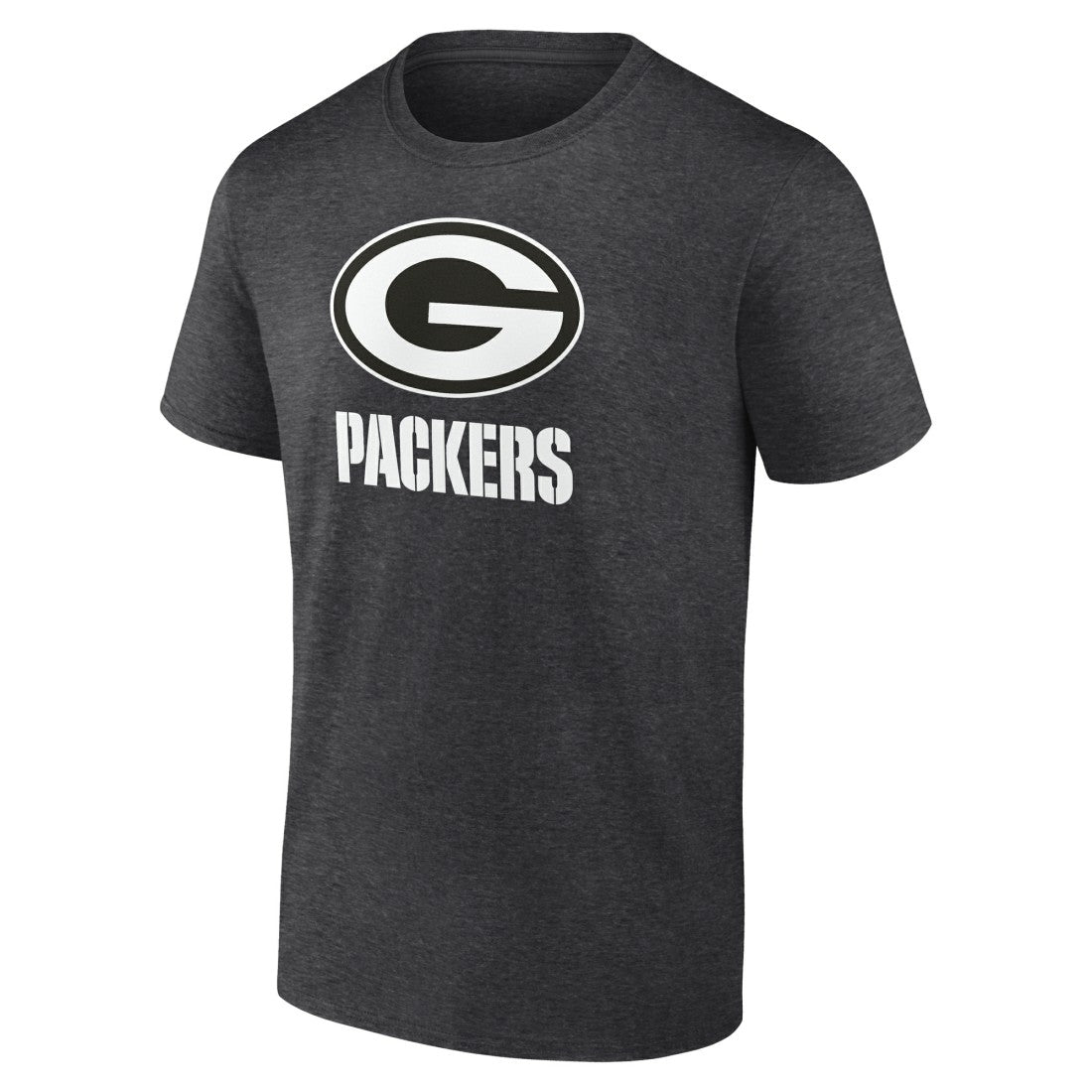 Green Bay Packers Personalized Name & Number Monochrome T-Shirt - Charcoal sale