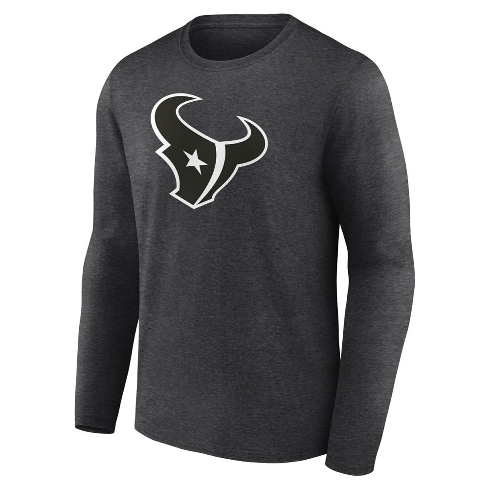 Houston Texans Personalized Name & Number Monochrome Long Sleeve T-Shirt - Charcoal online