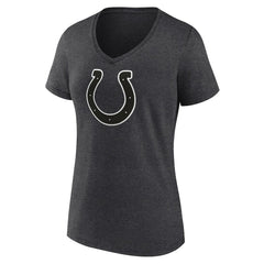 Indianapolis Colts Women's Personalized Name & Number Monochrome V-Neck Long Sleeve T-Shirt - Charcoal outlet