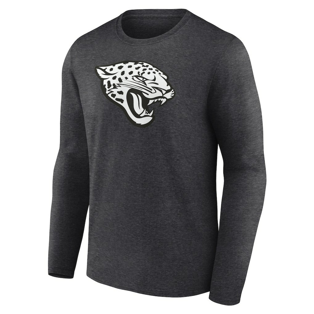 Jacksonville Jaguars Personalized Name & Number Monochrome Long Sleeve T-Shirt - Charcoal sale