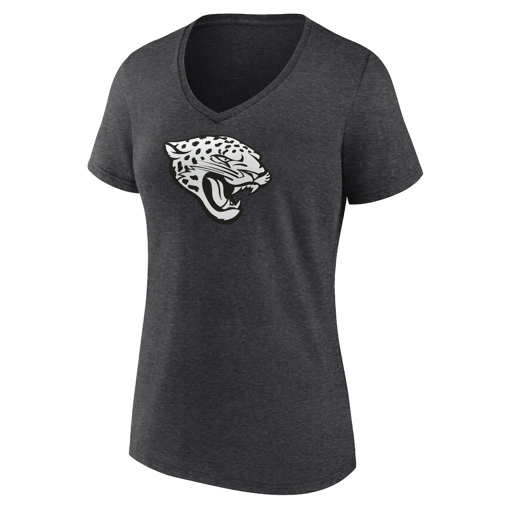 Jacksonville Jaguars Women's Personalized Name & Number Monochrome V-Neck Long Sleeve T-Shirt - Charcoal discount