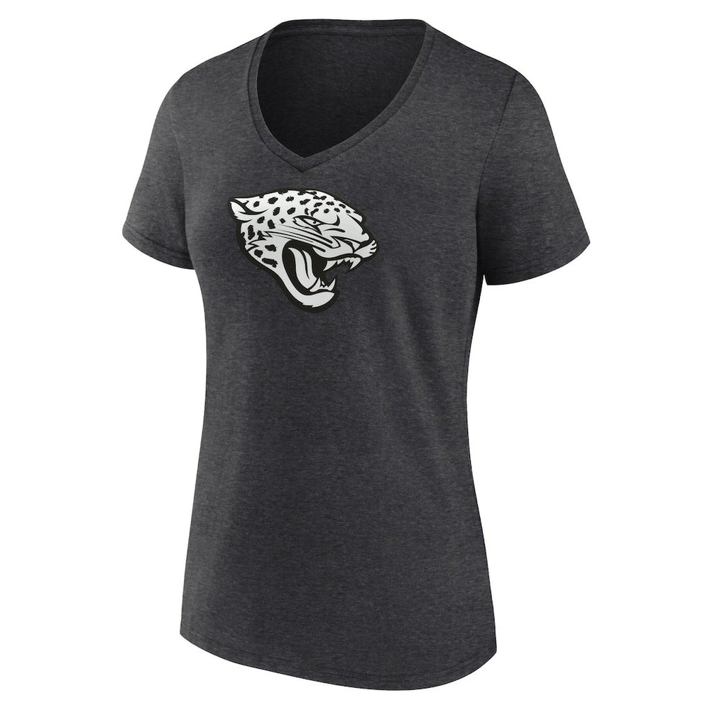 Jacksonville Jaguars Women's Personalized Name & Number Monochrome V-Neck Long Sleeve T-Shirt - Charcoal discount