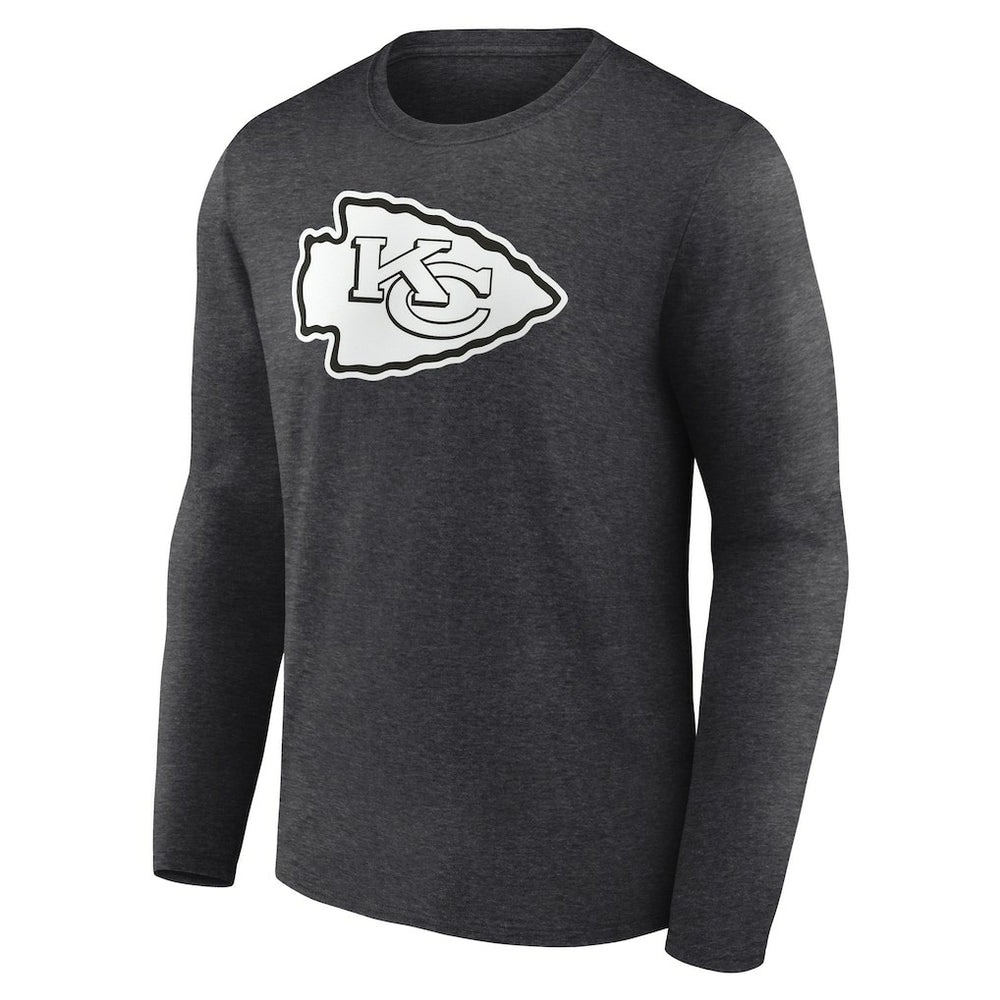 Kansas City Chiefs Personalized Name & Number Monochrome Long Sleeve T-Shirt - Charcoal online