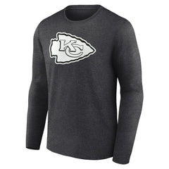 Kansas City Chiefs Personalized Name & Number Monochrome Long Sleeve T-Shirt - Charcoal online