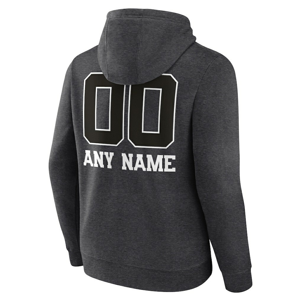 Kansas City Chiefs Personalized Name & Number Monochrome Pullover Hoodie - Charcoal on sale